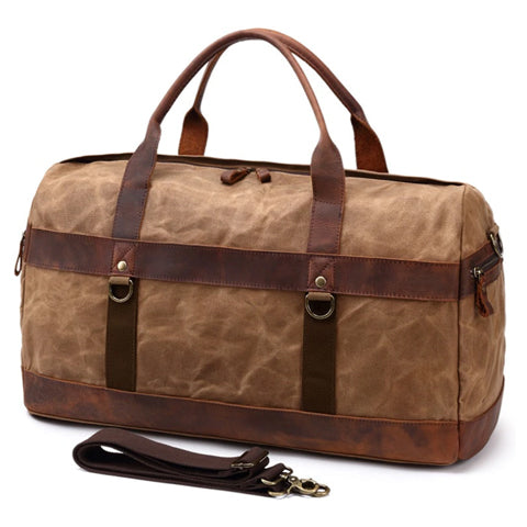 Sac de voyage en cuir vintage