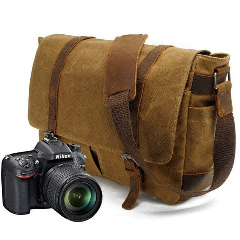 Sacoche vintage pour photographe