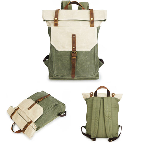 sac à dos vintage canvas