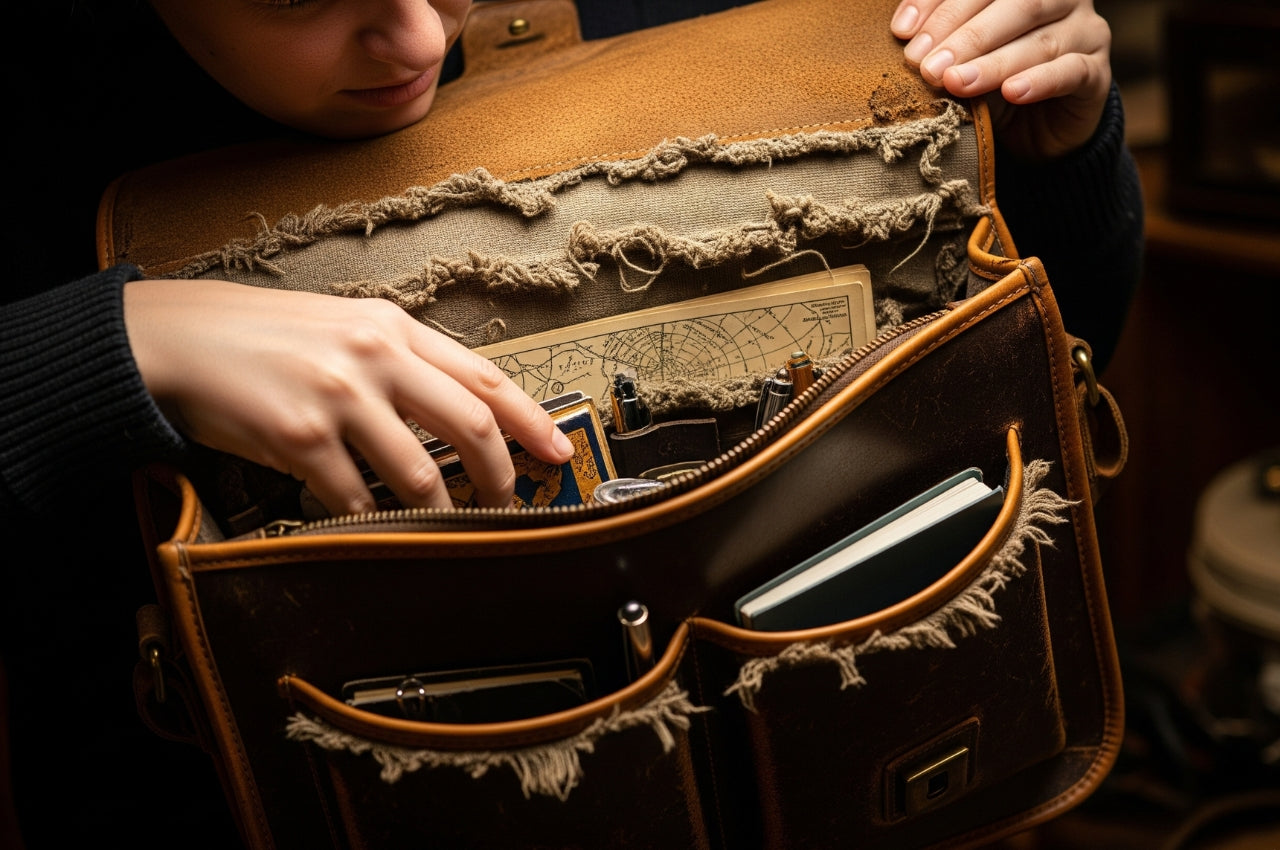 Comment réparer la doublure d’un vieux sac en cuir ou toile ?