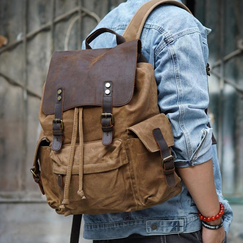 sac à dos style vintage
