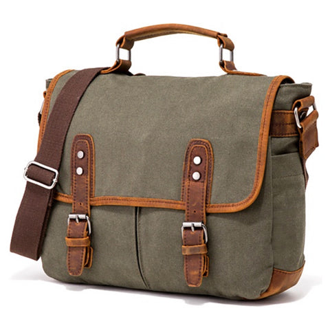 sacoche homme toile vintage