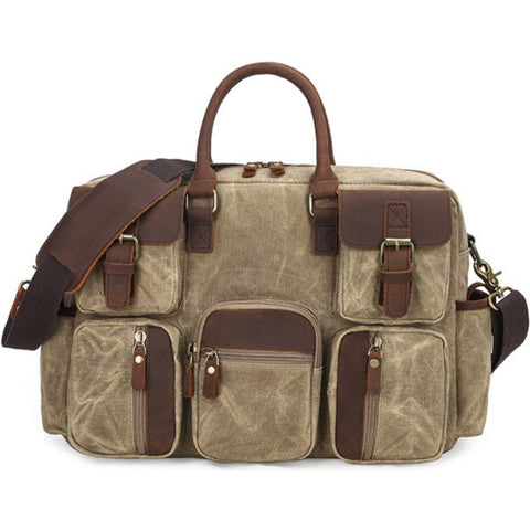 Sac de voyage en cuir vintage 
