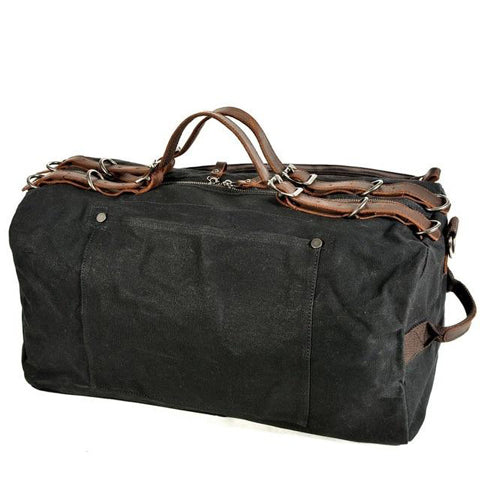 Sac de voyage en cuir avec bandoulière