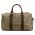 Sac de voyage bandoulière en cuir et toile
