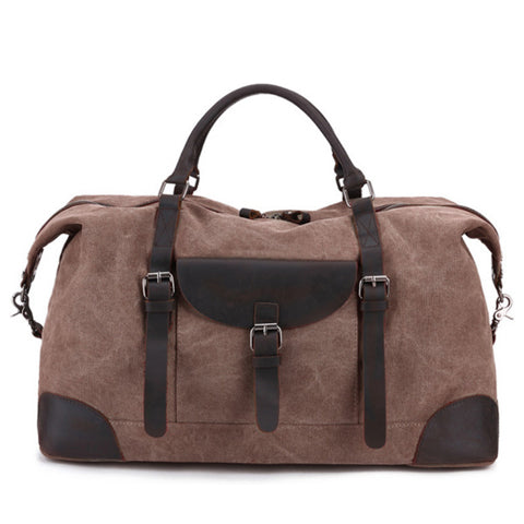 Sac de voyage en cuir avec bandoulière