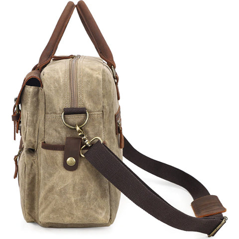Sac de voyage en cuir avec bandoulière