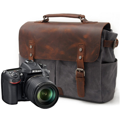Sacoche vintage pour photographe