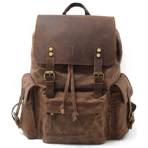 sac à dos cuir vintage