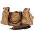 Sac de voyage vintage en cuir et coton étanche