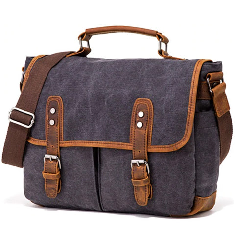 Le Vespucci | Sacoche en toile et cuir style vintage Le Vespucci | Sacoche en toile et cuir style vintage