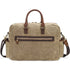 Sac de voyage vintage en cuir et coton étanche