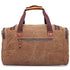 Sac de voyage vintage en cuir et coton étanche