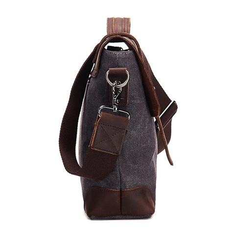 sacoche homme toile vintage