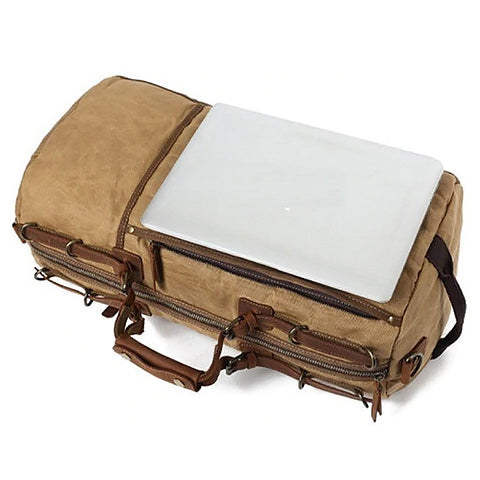 Sac de voyage en cuir avec bandoulière