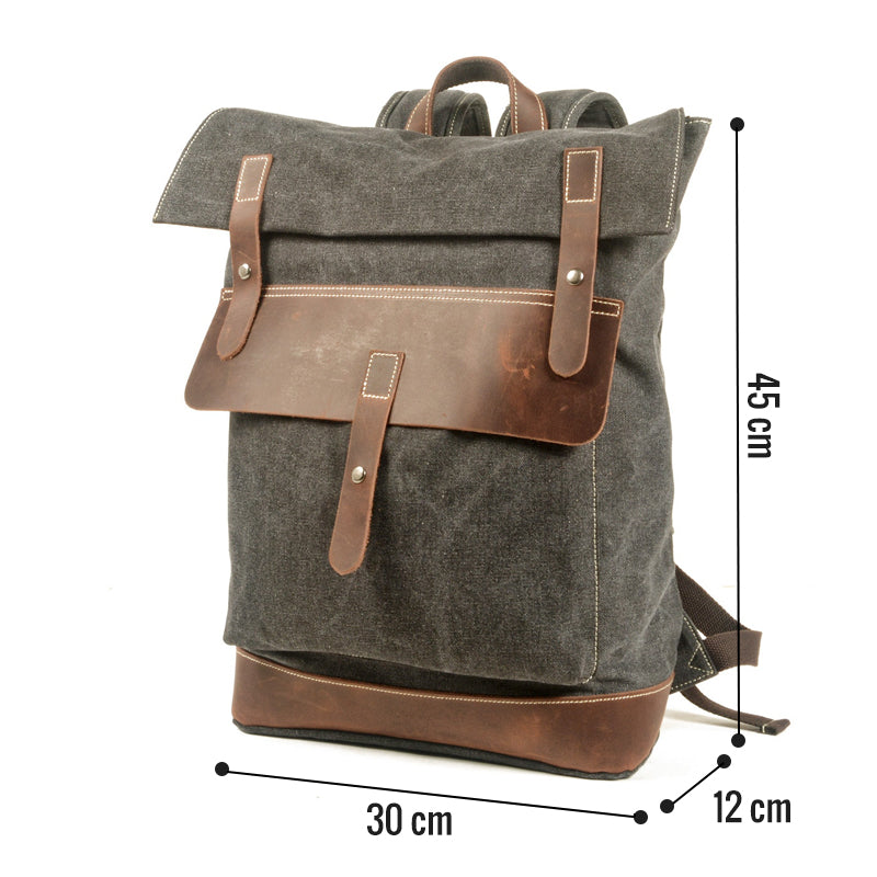 sac à dos vintage imperméable