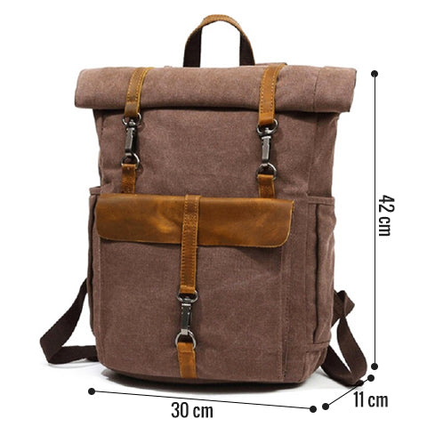 sac à dos toile vintage