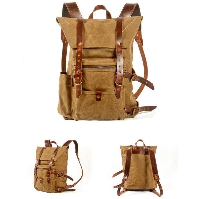sac à dos femme vintage toile