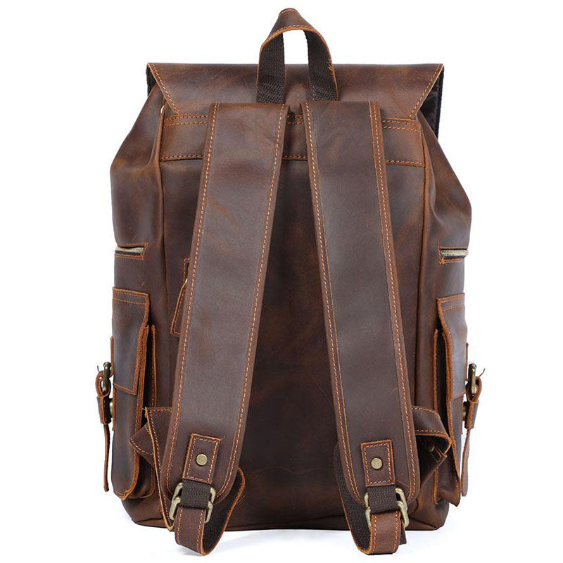 sac à dos cuir vintage