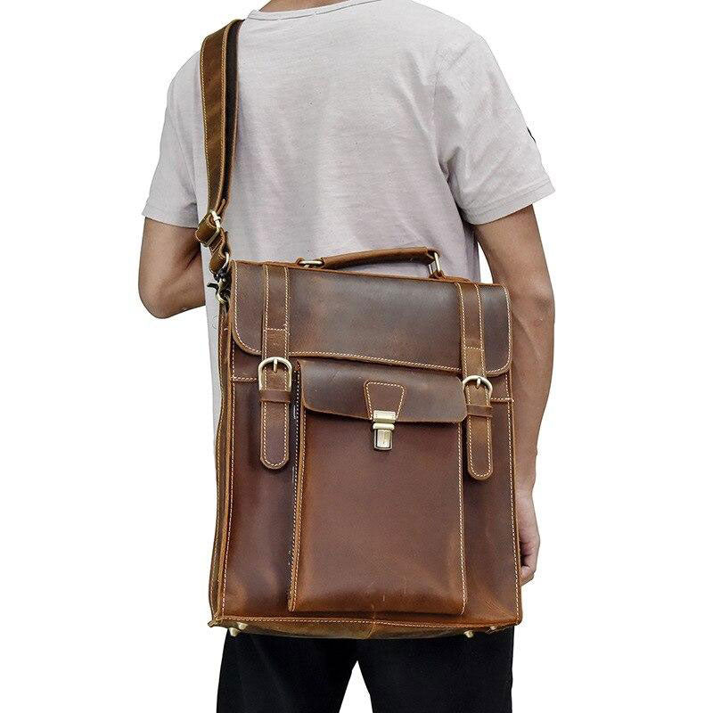 sac à dos cuir vintage