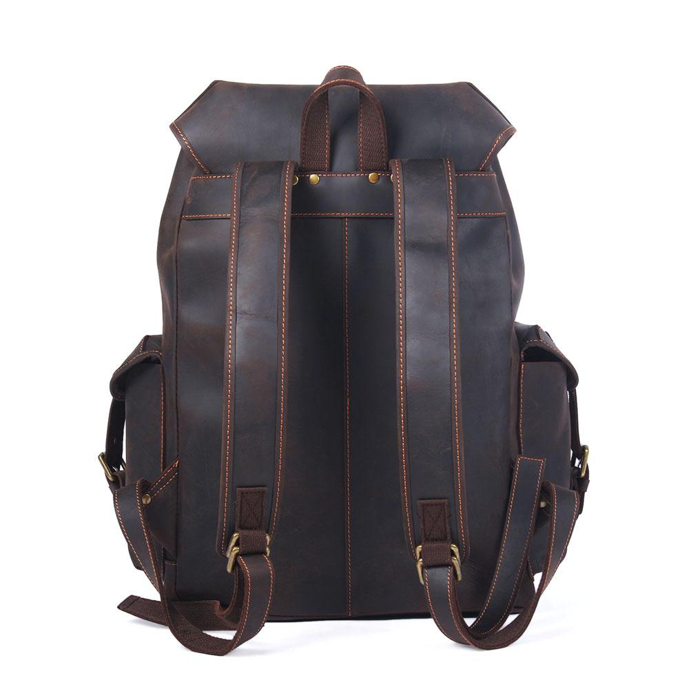 sac à dos cuir brun