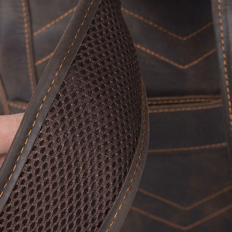 sac à dos cuir brun