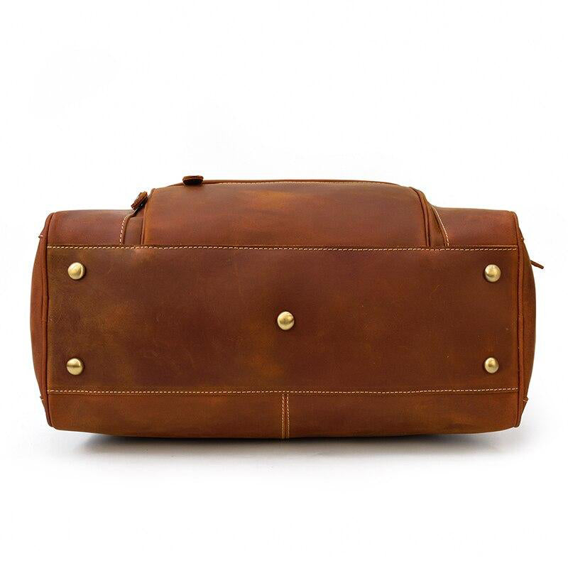 sac de voyage en cuir vintage femme
