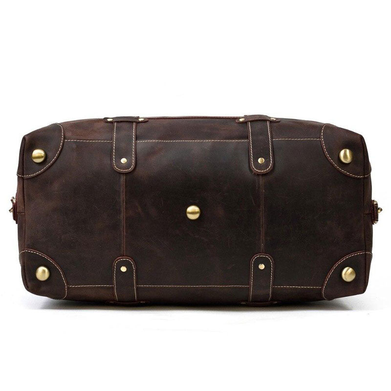 sac de voyage cuir noir