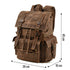 sac à dos toile et cuir vintage
