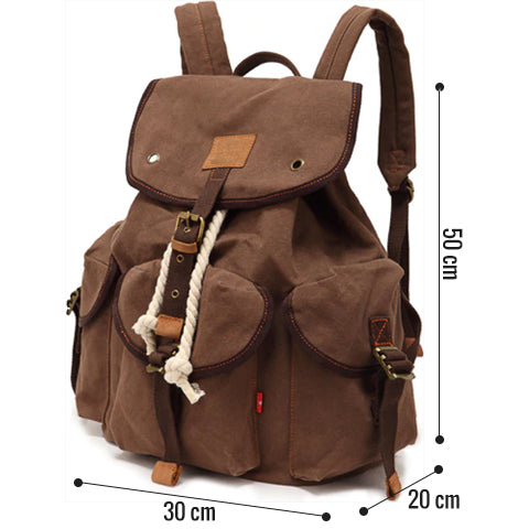 Sac à dos en Toile Vintage EziClic - Main Image