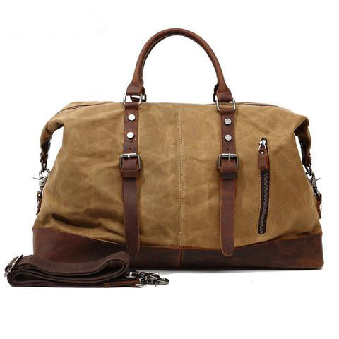 Sac de voyage en cuir vintage 