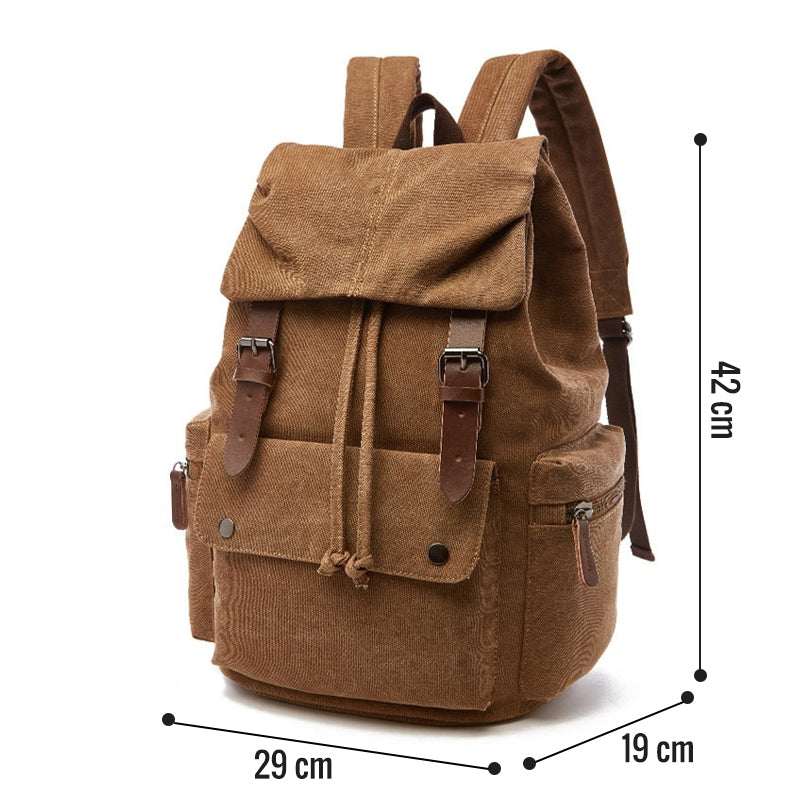 sac à dos toile vintage