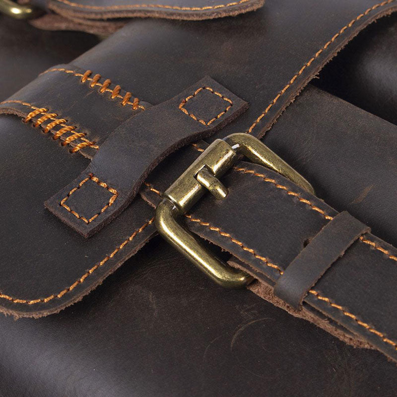 sac à dos cuir marron