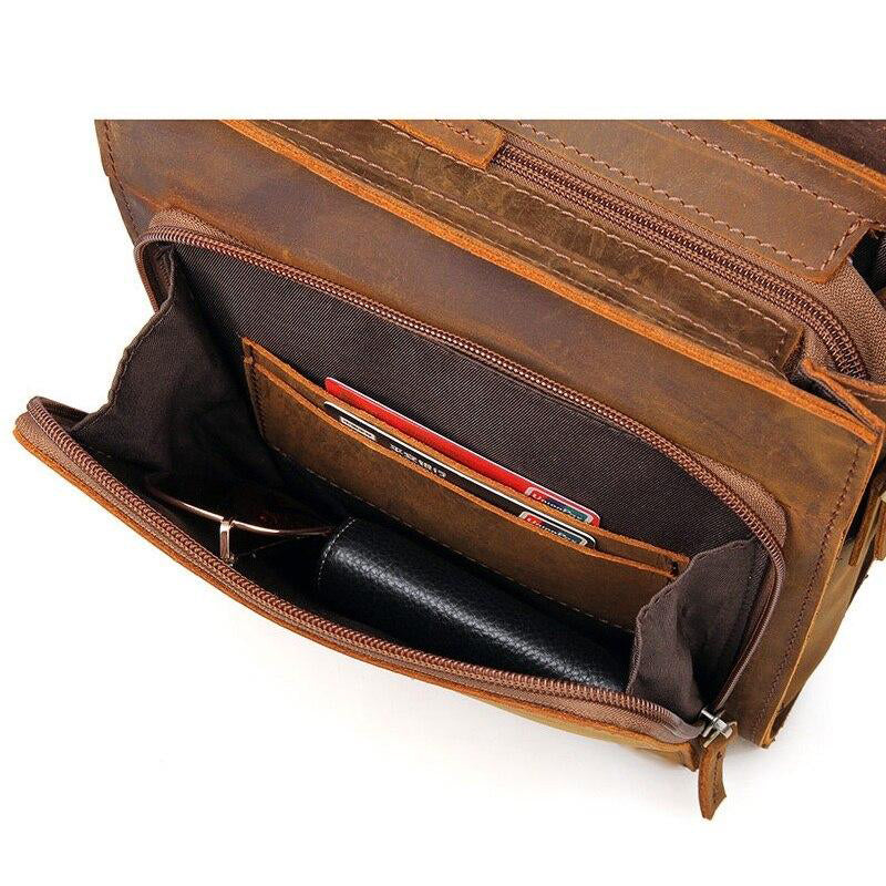 sac a main cuir marron