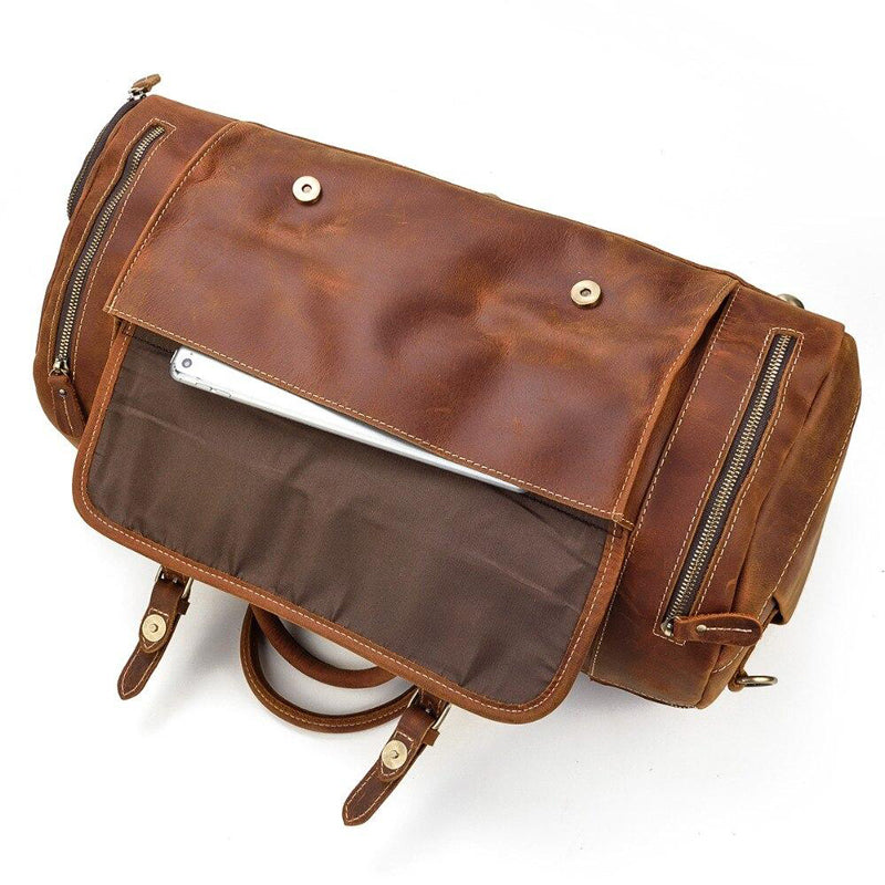 sac voyage cuir femme