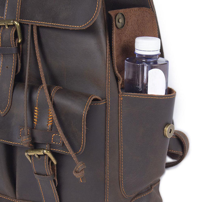 sac à dos homme cuir marron