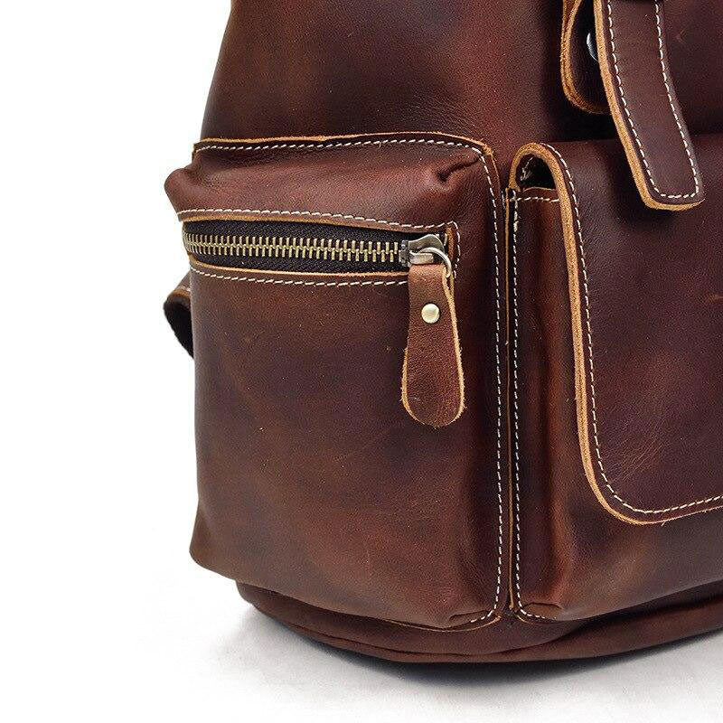 sac à dos cuir marron