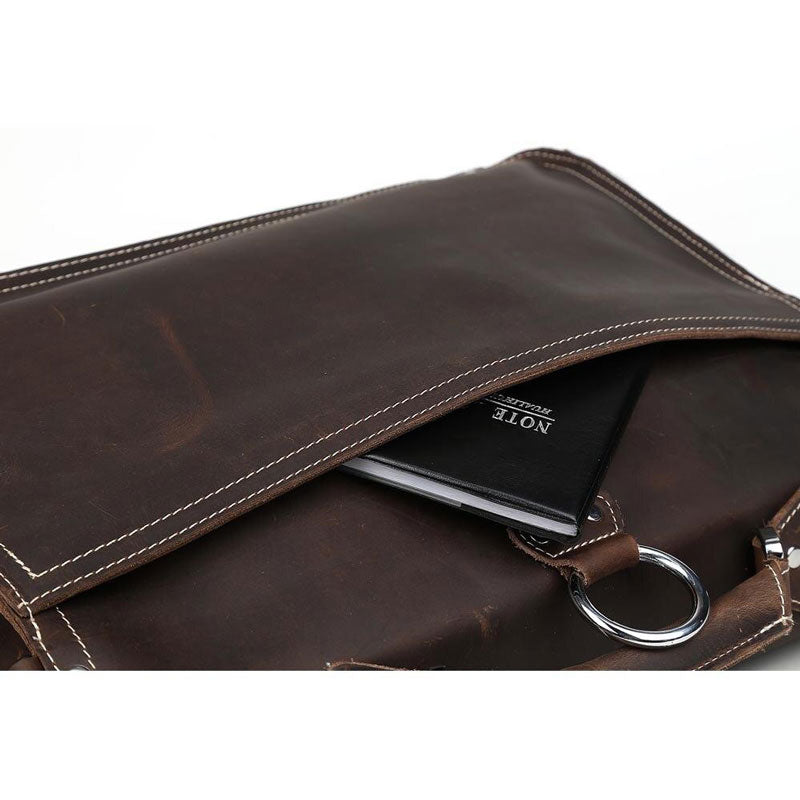 sac a main cuir marron