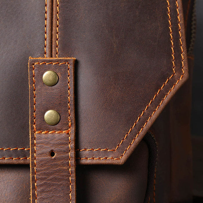 sac à dos cuir marron homme