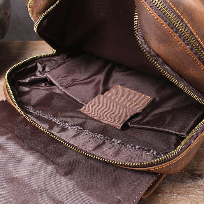 sac à dos voyage cuir