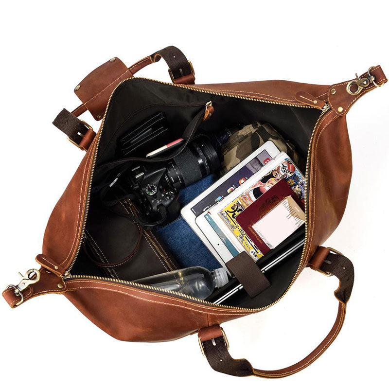 sac voyage cuir femme