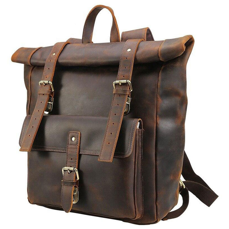sac à dos cuir vintage