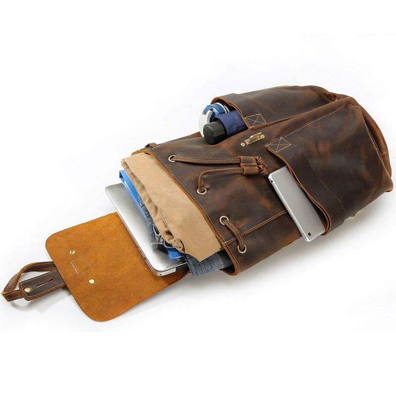 sac à dos voyage cuir