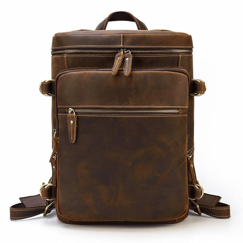 sac à dos homme cuir marron