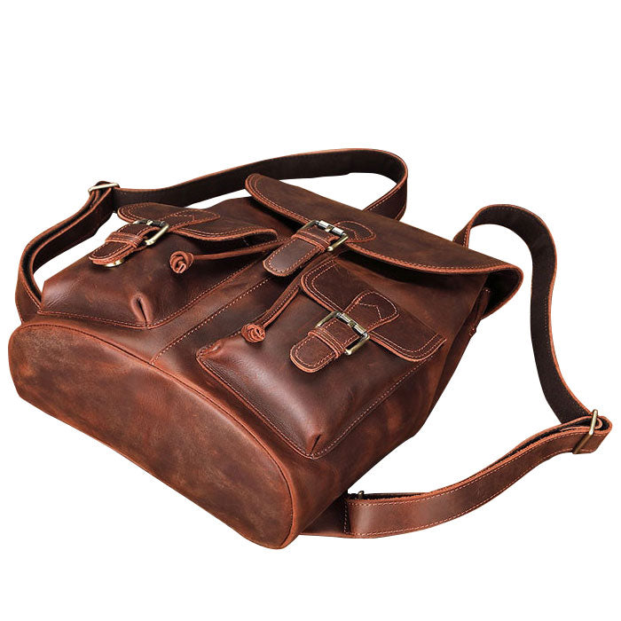 sac à dos cuir vintage