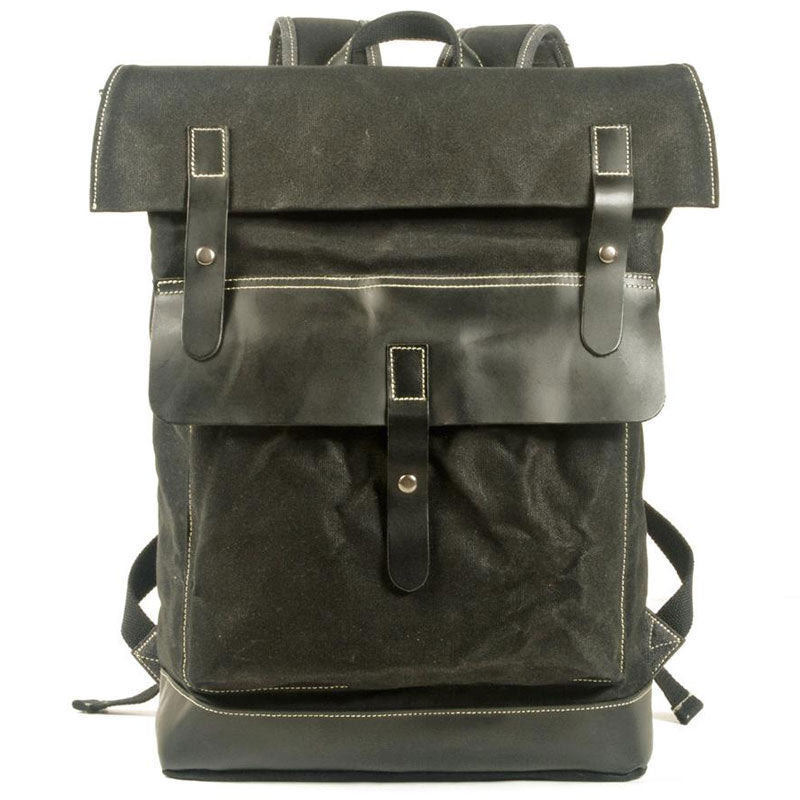 sac à dos noir vintage