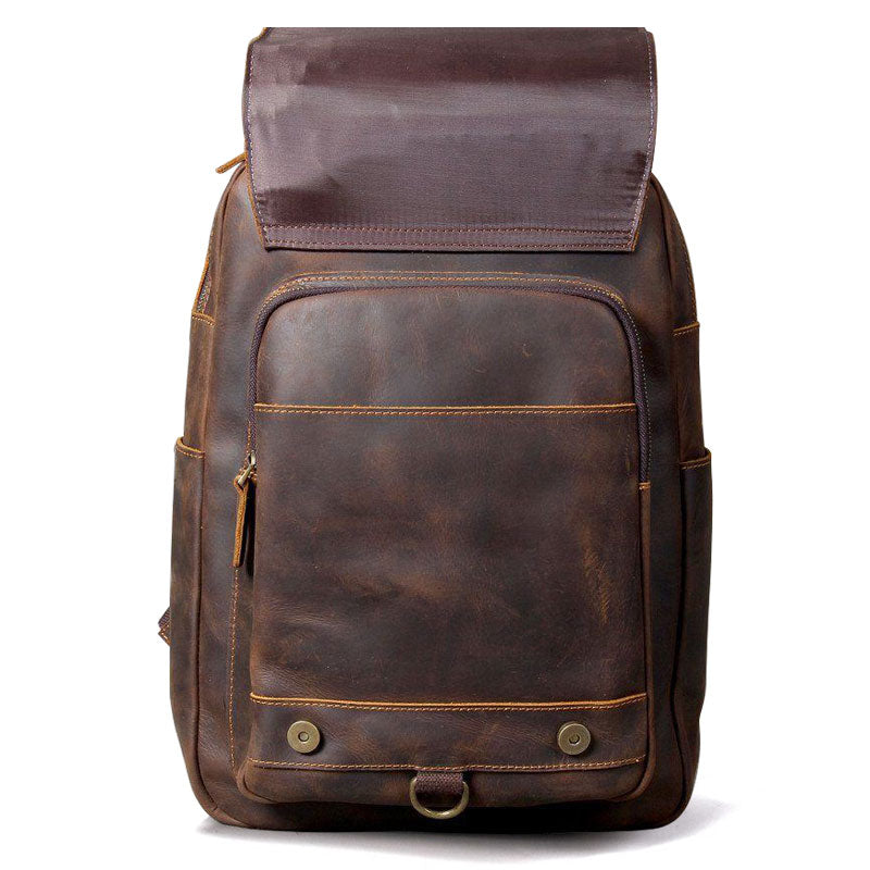 sac à dos homme cuir vintage