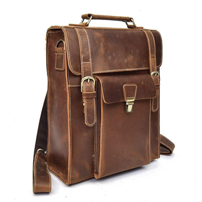 sac à dos homme cuir marron