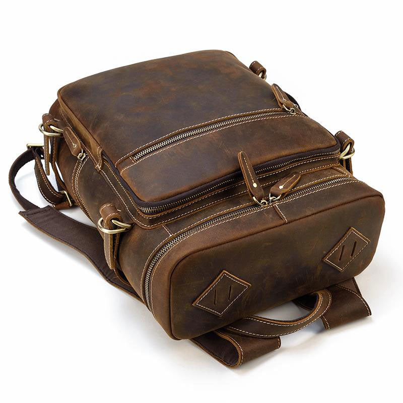 sac à dos voyage cuir
