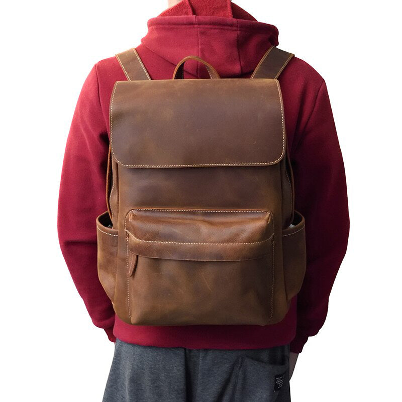 sac à dos voyage cuir